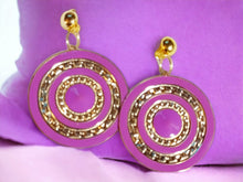 Load image into Gallery viewer, Unique Hammered Metal Dangle Clip On Earrings
