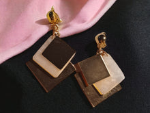 Load image into Gallery viewer, Handmade Modern Marbled Acrylic Clip On Earrings
