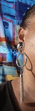 Load image into Gallery viewer, Handmade Chunky Metal Chain Dangle Clip On Earrings
