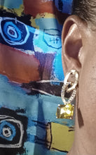 Load image into Gallery viewer, Rhinestone Chain cluster  Clip On Earrings

