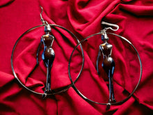Load image into Gallery viewer, Extra Large 3d Ladies Hoop  Earrings (pierced)
