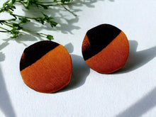 Load image into Gallery viewer, Vintage Custom Rayon Stud Clip On Earrings
