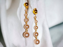 Load image into Gallery viewer, Large Handmade Faux Pearl  Clip On Earrings
