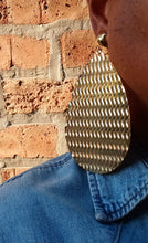 Load image into Gallery viewer, Extra Large Handmade Hammered Metal Disc Clip On Earrings gold
