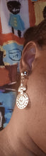 Load image into Gallery viewer, Rustic vintage Small  Dangle Clip On Earrings faded boho
