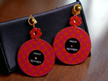 Load image into Gallery viewer, Unique LP record  Acrylic Pop Art Clip On Earrings
