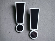 Load image into Gallery viewer, Exclamation point Comic themed Acrylic Pop Art Clip On Earrings
