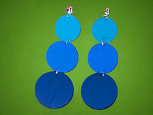 Load image into Gallery viewer, Handmade  Natural Wood Clip On Dangle Earrings 5 inch
