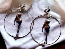 Load image into Gallery viewer, Extra Large 3d Ladies Hoop  Earrings Clip on
