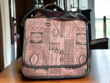 Load image into Gallery viewer, Vintage suede mudcloth Print shoulder bag
