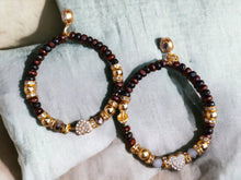 Load image into Gallery viewer, Handmade Boho Hoop Earrings pierced
