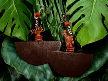 Load image into Gallery viewer, Handmade Extra Large Native African Animals Wooden Earrings
