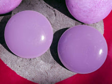 Load image into Gallery viewer, Extra Large Vintage Acrylic Stud Clip On Earrings lilac

