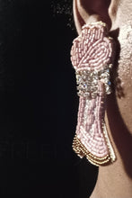 Load image into Gallery viewer, Handmade handbeaded Cowboy Boot Clip On Earrings Beyonce cowboy carter Theme

