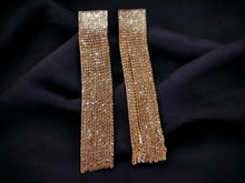 Load image into Gallery viewer, Blingy Rhinestone Dangle Earrings, Extra Large Chandelier Design
