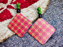 Load image into Gallery viewer, Handmade Natural Wood Extra Large Giant  Earrings 6 inch

