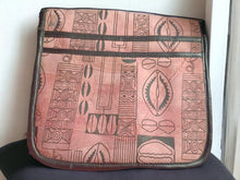 Load image into Gallery viewer, Vintage suede mudcloth Print shoulder bag
