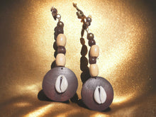 Load image into Gallery viewer, Clip On Wood Afrocentric Handmade Design Earrings
