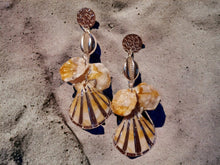 Load image into Gallery viewer, Handmade Shell Dangle Earrings (pierced ears)
