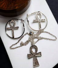 Load image into Gallery viewer, Handmade Ankh Necklace and Earrings Set
