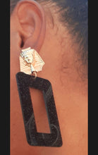 Load image into Gallery viewer, Egyptian Pharoah Pop Art Earrings
