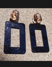 Load image into Gallery viewer, Egyptian Pharoah Pop Art Earrings
