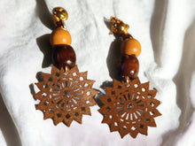 Load image into Gallery viewer, Abstract Boho Clip On Dangle Earrings
