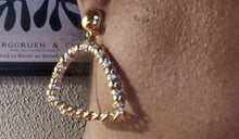 Load image into Gallery viewer, Gold Chain Hoop Clip On Earrings
