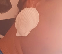 Load image into Gallery viewer, Handmade Xl Natural Sea Shell Handmade Earrings
