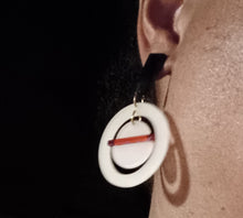 Load image into Gallery viewer, Acrylic Pop Art colorblock Clip on Earrings
