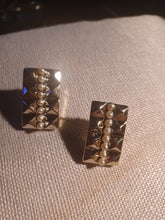 Load image into Gallery viewer, Chunky vintage acrylic Stud Clip On Earrings
