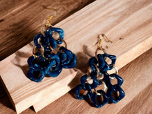 Load image into Gallery viewer, Handmade Chunky Acrylic Chain Earrings pierced ears
