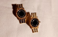 Load image into Gallery viewer, Rhinestone Blinged out watch stud earrings pierced ears
