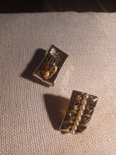 Load image into Gallery viewer, Chunky vintage acrylic Stud Clip On Earrings

