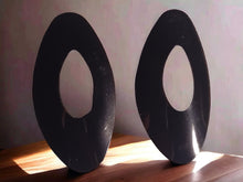 Load image into Gallery viewer, Minimalist crinkle Metal Earrings (pierced ears)
