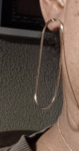 Load image into Gallery viewer, Minimalist Metal hoop Earrings (pierced ears)
