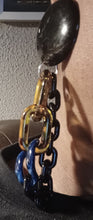 Load image into Gallery viewer, Handmade Avant garde  acrylic Chain Clip On Earrings 5 inch
