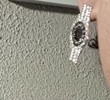 Load image into Gallery viewer, Rhinestone Blinged out watch stud earrings pierced ears

