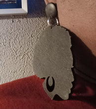 Load image into Gallery viewer, Clip On Large Wood Afrocentric Design Earrings
