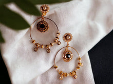 Load image into Gallery viewer, Handmade Boho Beaded crystal Hoop Clip On Earrings
