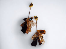 Load image into Gallery viewer, Handmade Abstract Tortoise Acrylic Dangle Clip On Earrings
