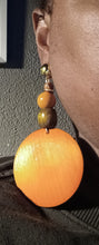 Load image into Gallery viewer, Handmade Wooden Boho Design Earrings Clip on Handmade
