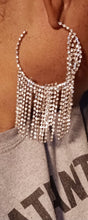 Load image into Gallery viewer, Rhinestone Chandelier Hoop Earrings (pierced ears)

