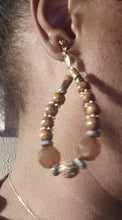 Load image into Gallery viewer, Handmade Boho Beaded Hoop Clip On Earrings
