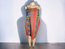 Load image into Gallery viewer, Kultura Abstract tribal print mini dress New Large
