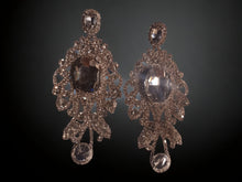 Load image into Gallery viewer, Rhinestone Large Chandelier Earrings (pierced ears)
