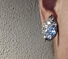 Load image into Gallery viewer, Chunky Crystal Avant Garde Stud Clip On Earrings
