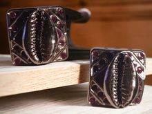 Load image into Gallery viewer, Chunky Clip On large Acrylic Cowrie Shell Cluster Earrings
