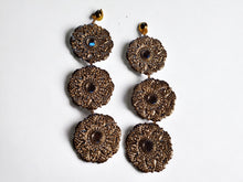 Load image into Gallery viewer, Giant Handmade  Hammered Metal Daisy Flower Clip On Earrings silver 8 inch
