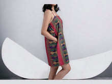 Load image into Gallery viewer, Kultura Abstract tribal print mini dress New Large
